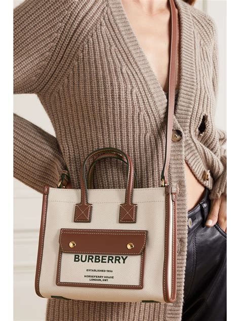 burberry freya mini tote bag|Burberry small tote.